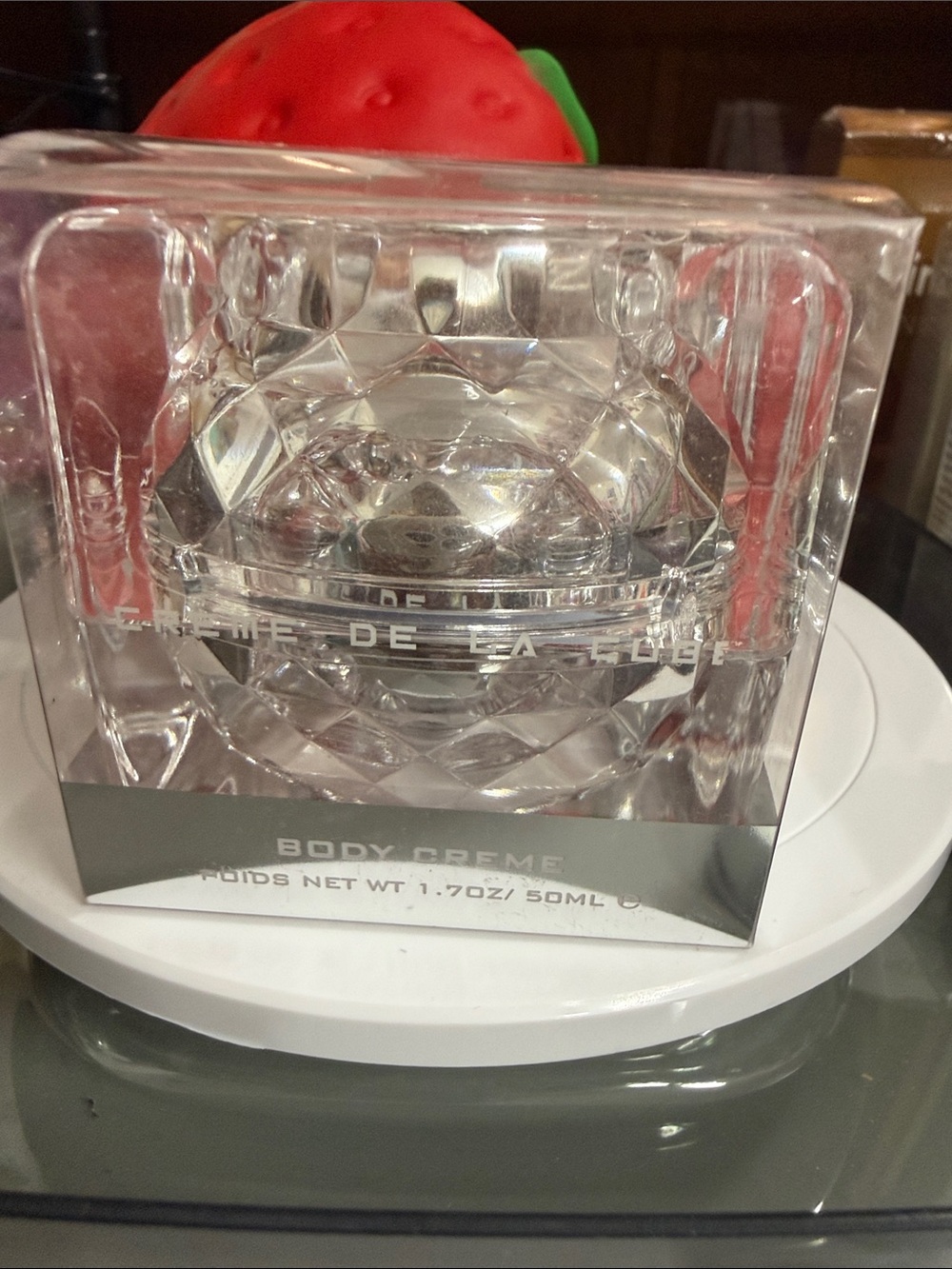 Luxury Clear Crystal Body Creme Jar - Unbranded - Clear